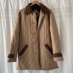 Bogari silk quilted barn jacket